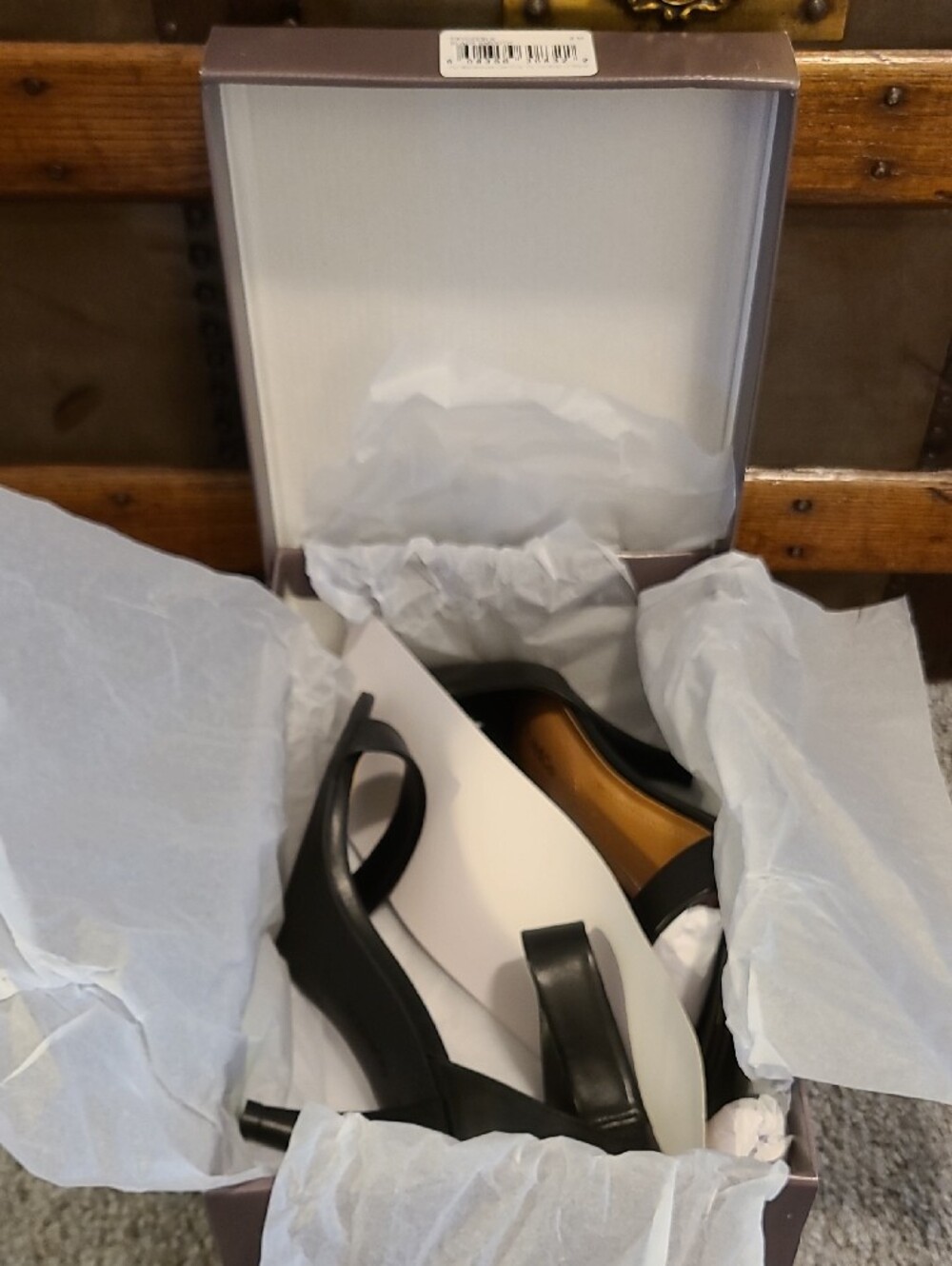 Style & Co. Black Ankle-Strap Mid Heel Sandals, Sz 9, New - Picture 6 of 7